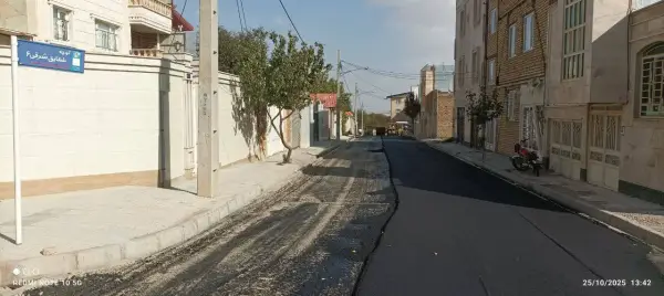 شروع عملیات قیر پاشی و 
