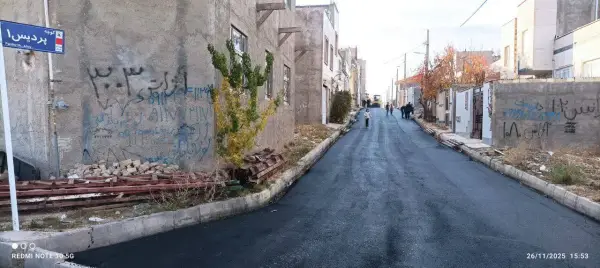 پایان عملیات قیر پاشی و 