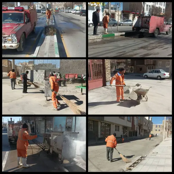 به همت واحد خدمات شهری